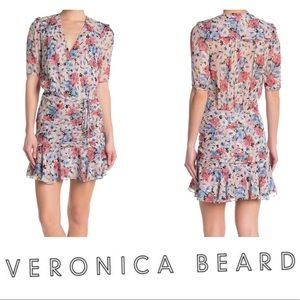 Veronica Beard Dakota Dress in Floral Multi Size 8